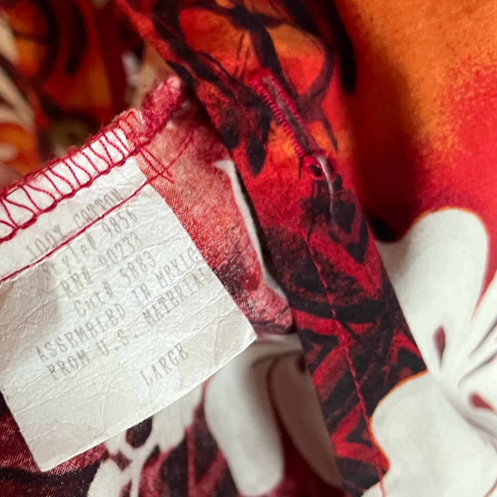 Good Vibes vintage Hawaii button down shirt size Large - Picture 4 of 4